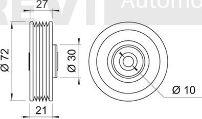 Trevi Automotive TA1055 - Galoppino / Guidacinghia, Cinghia Poly-V autozon.pro