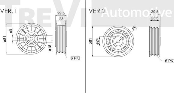 Trevi Automotive TA1012 - Galoppino / Guidacinghia, Cinghia Poly-V autozon.pro