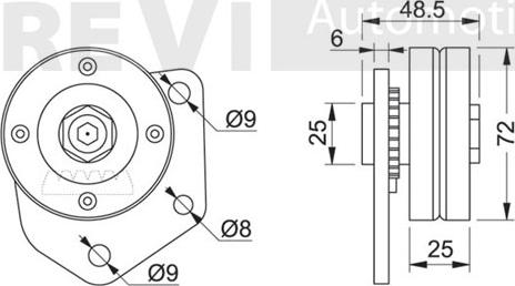 Trevi Automotive TA1025 - Galoppino / Guidacinghia, Cinghia Poly-V autozon.pro