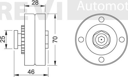 Trevi Automotive TA1023 - Galoppino / Guidacinghia, Cinghia Poly-V autozon.pro