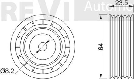 Trevi Automotive TA1108 - Galoppino / Guidacinghia, Cinghia Poly-V autozon.pro