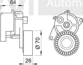 Trevi Automotive TA1113 - Tendicinghia, Cinghia Poly-V autozon.pro