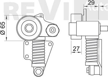 Trevi Automotive TA1117 - Tendicinghia, Cinghia Poly-V autozon.pro