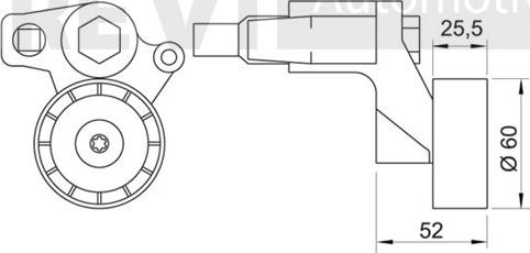 Trevi Automotive TA1125 - Tendicinghia, Cinghia Poly-V autozon.pro