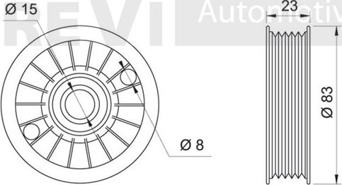 Trevi Automotive TA1177 - Galoppino / Guidacinghia, Cinghia Poly-V autozon.pro