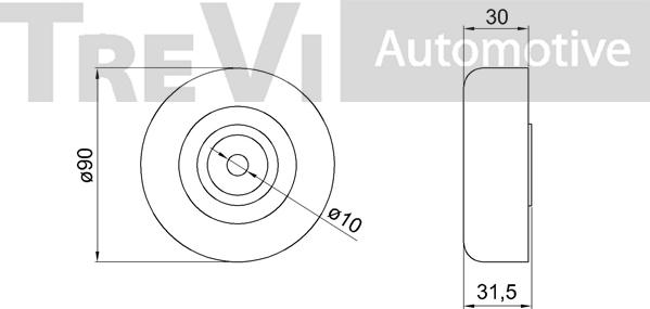 Trevi Automotive TA1895 - Galoppino / Guidacinghia, Cinghia Poly-V autozon.pro