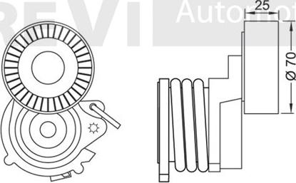 Trevi Automotive TA1855 - Tendicinghia, Cinghia Poly-V autozon.pro