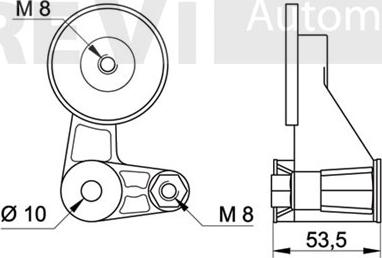 Trevi Automotive TA1856 - Tendicinghia, Cinghia Poly-V autozon.pro