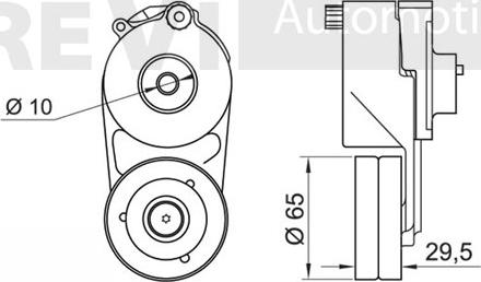 Trevi Automotive TA1834 - Tendicinghia, Cinghia Poly-V autozon.pro