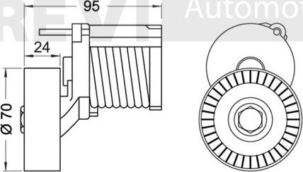 Trevi Automotive TA1875 - Tendicinghia, Cinghia Poly-V autozon.pro