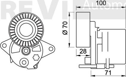 Trevi Automotive TA1341 - Tendicinghia, Cinghia Poly-V autozon.pro