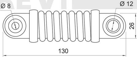 Trevi Automotive TA1249 - Smorzatore vibrazioni, Cinghia Poly-V autozon.pro