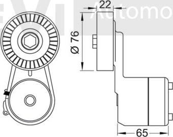 Trevi Automotive TA1268 - Tendicinghia, Cinghia Poly-V autozon.pro