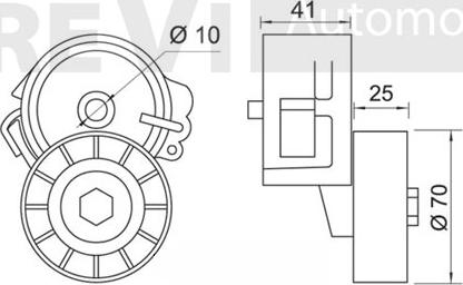 Trevi Automotive TA1219 - Tendicinghia, Cinghia Poly-V autozon.pro