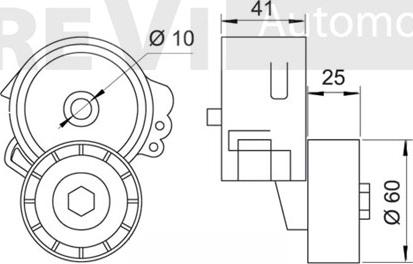 Trevi Automotive TA1236 - Tendicinghia, Cinghia Poly-V autozon.pro