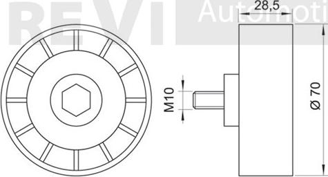 Trevi Automotive TA1222 - Galoppino / Guidacinghia, Cinghia Poly-V autozon.pro