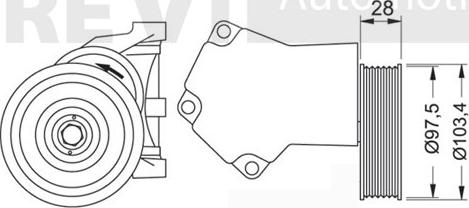 Trevi Automotive TA1274 - Tendicinghia, Cinghia Poly-V autozon.pro