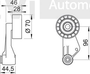 Trevi Automotive TA1271 - Galoppino / Guidacinghia, Cinghia Poly-V autozon.pro