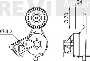 Trevi Automotive TA1750 - Tendicinghia, Cinghia Poly-V autozon.pro