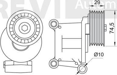 Trevi Automotive TA1705 - Galoppino / Guidacinghia, Cinghia Poly-V autozon.pro