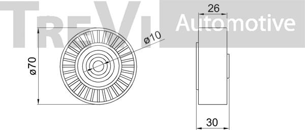 Trevi Automotive TA2094 - Galoppino / Guidacinghia, Cinghia Poly-V autozon.pro