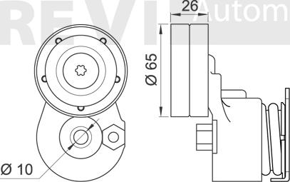 Trevi Automotive TA2048 - Tendicinghia, Cinghia Poly-V autozon.pro