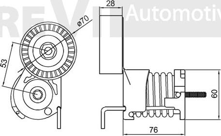 Trevi Automotive TA2059 - Tendicinghia, Cinghia Poly-V autozon.pro