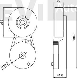 Trevi Automotive TA2005 - Tendicinghia, Cinghia Poly-V autozon.pro