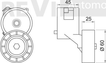 Trevi Automotive TA2014 - Tendicinghia, Cinghia Poly-V autozon.pro