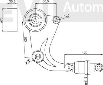 Trevi Automotive TA2156 - Tendicinghia, Cinghia Poly-V autozon.pro