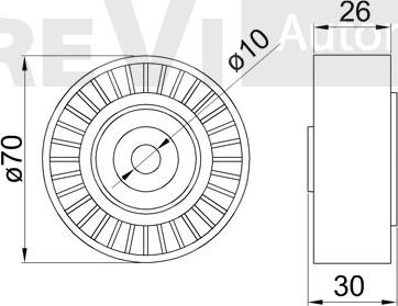 Trevi Automotive TA2152 - Galoppino / Guidacinghia, Cinghia Poly-V autozon.pro