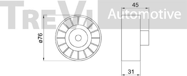 Trevi Automotive TA2165 - Galoppino / Guidacinghia, Cinghia Poly-V autozon.pro