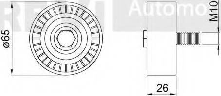 Trevi Automotive TA2167 - Galoppino / Guidacinghia, Cinghia Poly-V autozon.pro