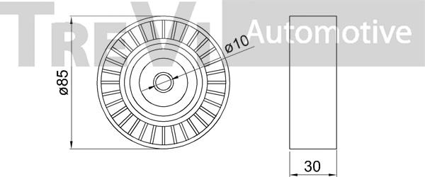 Trevi Automotive TA2136 - Galoppino / Guidacinghia, Cinghia Poly-V autozon.pro