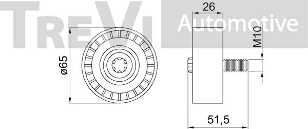 Trevi Automotive TA2173 - Galoppino / Guidacinghia, Cinghia Poly-V autozon.pro