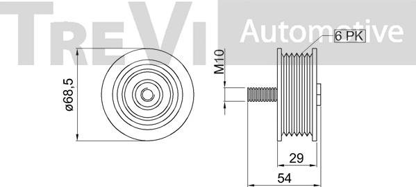 Trevi Automotive TA2269 - Galoppino / Guidacinghia, Cinghia Poly-V autozon.pro