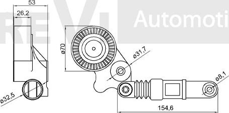 Trevi Automotive TA2208 - Tendicinghia, Cinghia Poly-V autozon.pro