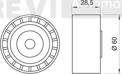 Trevi Automotive TD1457 - Galoppino / Guidacinghia, Cinghia dentata autozon.pro