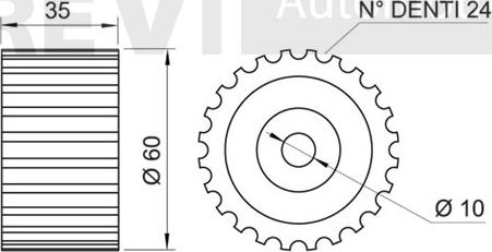 Trevi Automotive TD1460 - Rullo tenditore, Cinghia dentata autozon.pro