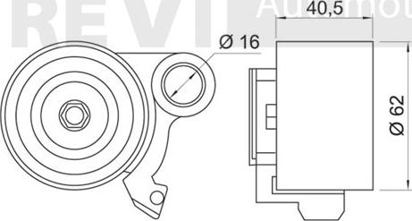 Trevi Automotive TD1406 - Rullo tenditore, Cinghia dentata autozon.pro