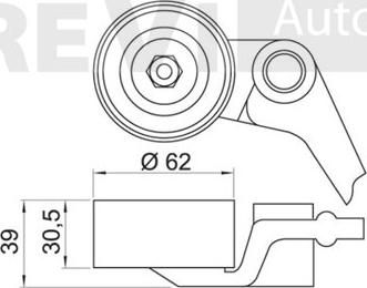 Trevi Automotive TD1408 - Rullo tenditore, Cinghia dentata autozon.pro