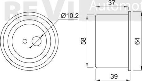 Trevi Automotive TD1436 - Rullo tenditore, Cinghia dentata autozon.pro