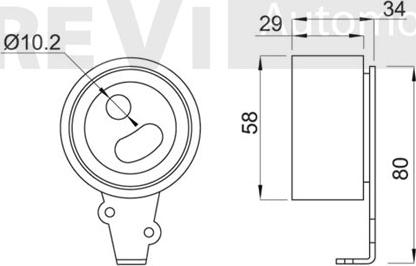 Trevi Automotive TD1421 - Rullo tenditore, Cinghia dentata autozon.pro