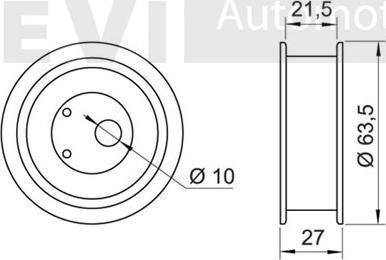 Trevi Automotive TD1599 - Rullo tenditore, Cinghia dentata autozon.pro