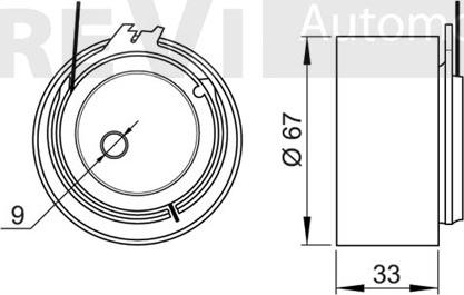 Trevi Automotive TD1594 - Rullo tenditore, Cinghia dentata autozon.pro