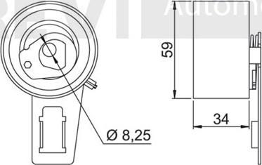 Trevi Automotive TD1545 - Rullo tenditore, Cinghia dentata autozon.pro