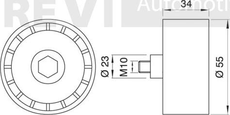 Trevi Automotive TD1546 - Galoppino / Guidacinghia, Cinghia dentata autozon.pro