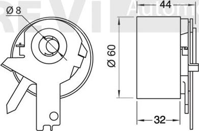 Trevi Automotive TD1552 - Rullo tenditore, Cinghia dentata autozon.pro