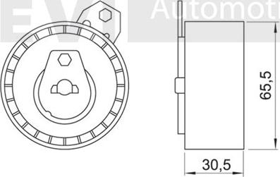 Trevi Automotive TD1514 - Rullo tenditore, Cinghia dentata autozon.pro