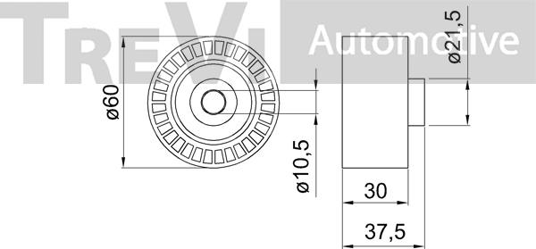 Trevi Automotive TD1511 - Galoppino / Guidacinghia, Cinghia dentata autozon.pro